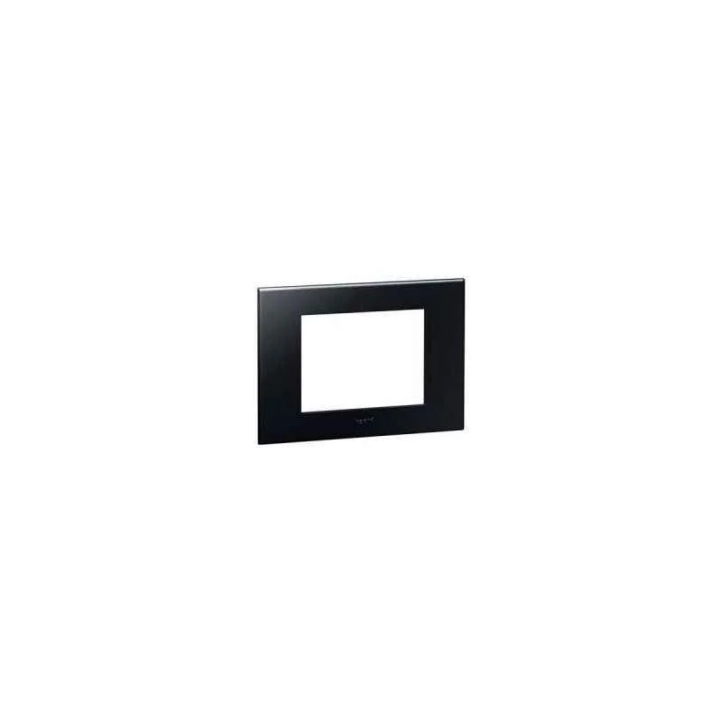 Legrand Arteor 3 Module Graphite Square Cover Plate With Frame, 5757 22 (Pack of 10)