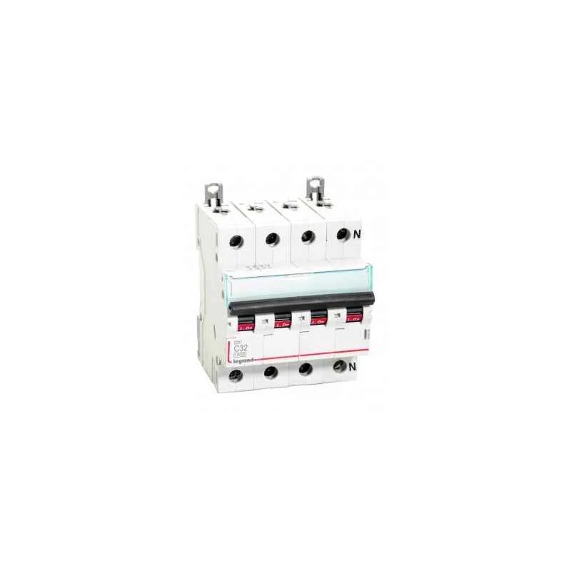 Legrand DX鲁 32A C-Curve Four Pole MCB, 4086 99, Breaking Capacity: 10 kA