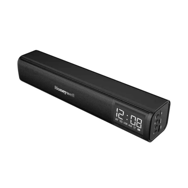 Honeywell Moxie V1000 10W 1200mAh 2x52mm Black Bluetooth, USB & Aux Soundbar with Stereo Sound, HC000251/AUD/SB/V1000/BLK