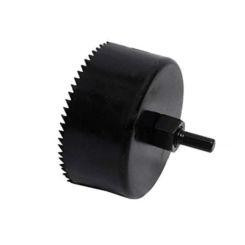 Jon Bhandari 75mm Steel Black Deep Hole Saw for Cutting & Holes on Wood, D-008