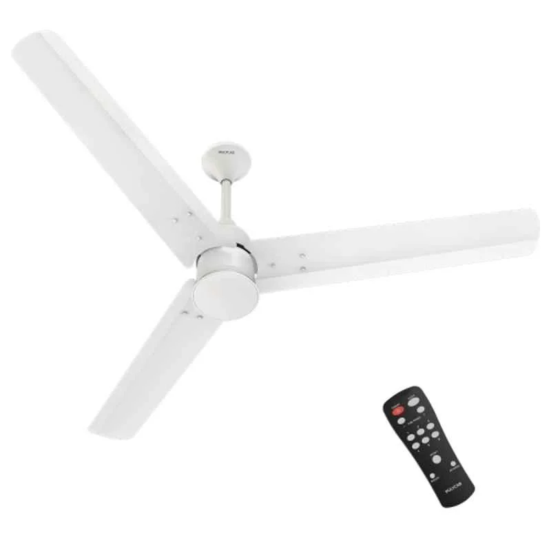 Polycab Silencio Mini 35W 370rpm 5 Star 3 Blade White BLDC Ceiling Fan, Sweep: 1200 mm, FCESPST015M