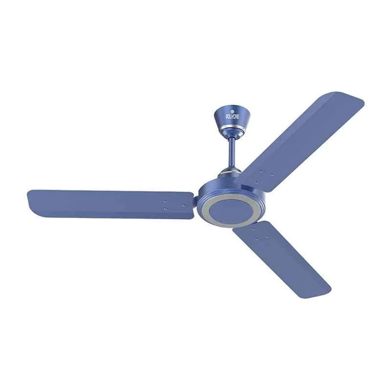 Polycab Stunner 75W 400rpm Indigo Blue Ceiling Fan, FCEPRST198M, Sweep: 1200 mm (Pack of 2)