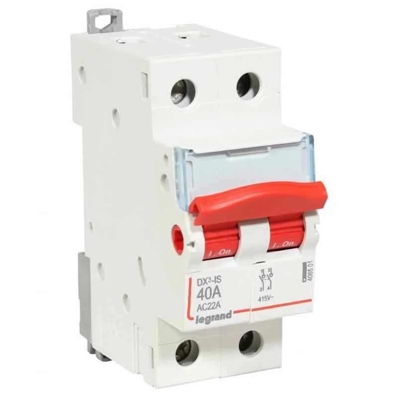 Legrand DX鲁 125A 240V Double Pole MCBs Isolator, 4065 05