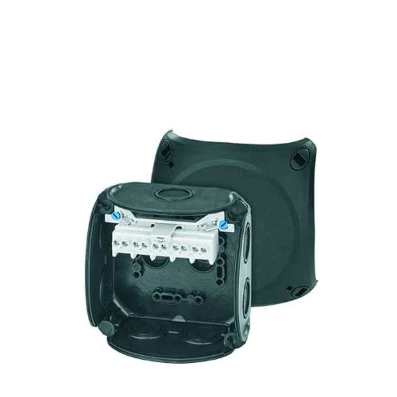 Hensel 1.5-4 Sqmm Cable Junction Box, Dimension: 104x104x70 mm, DK0404B (Pack of 5)