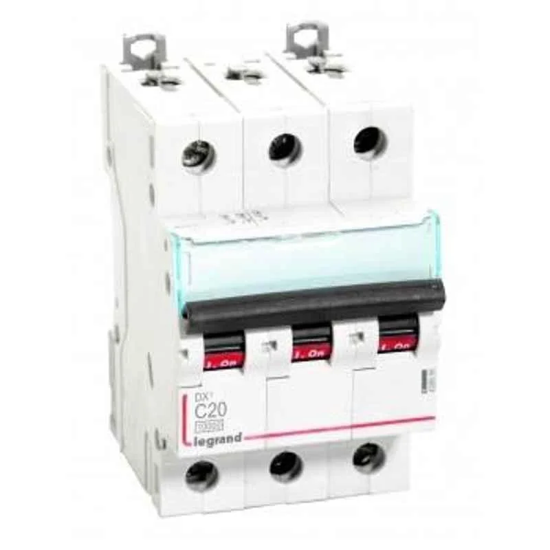 Legrand DX鲁 32A C-Curve Three Pole MCB, 4086 58, Breaking Capacity: 10 kA