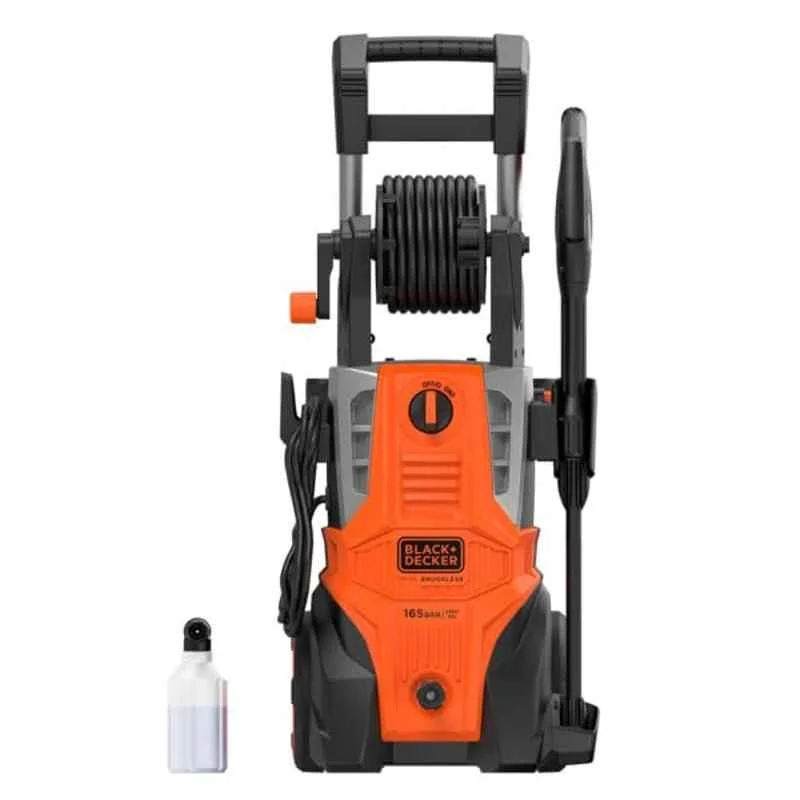 Black+Decker 2100W 165bar Black & Orange Car Pressure Washer, BEPWB2400-IN