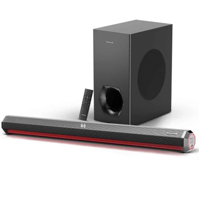 Honeywell Trueno U4000 240W 4x57mm Black Bluetooth, USB & Aux Soundbar with Subwoofer & LED Display, HC000260/AUD/SB/U4000/IN