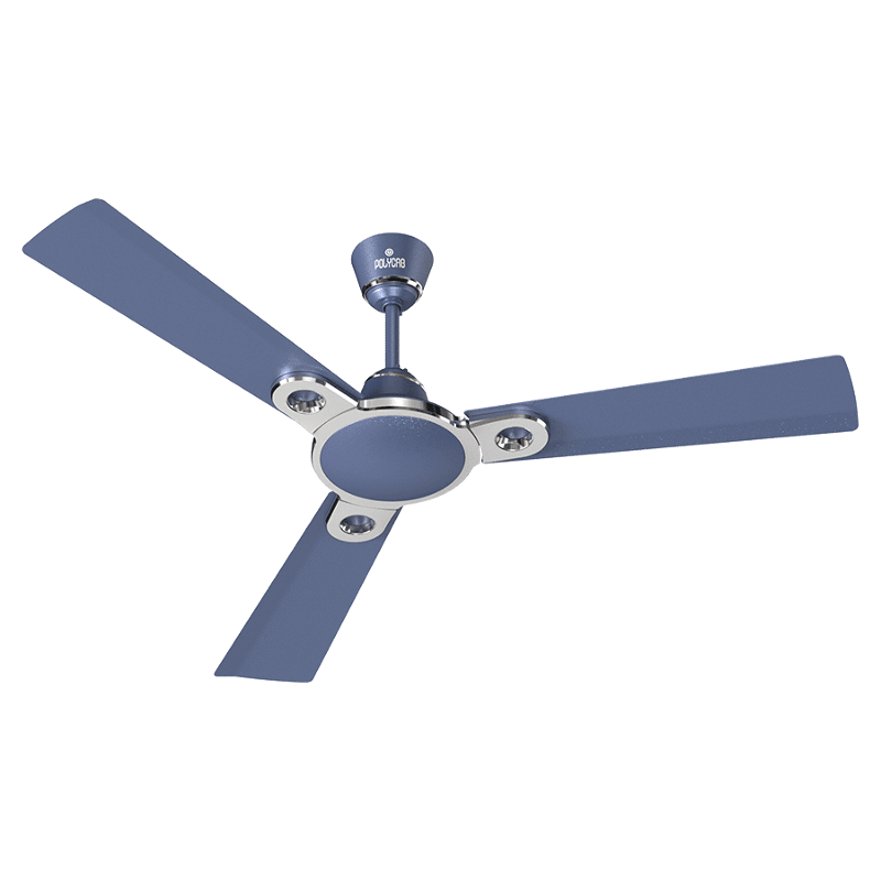 Polycab Eleganz 75W 400rpm Indigo Blue Ceiling Fan, Sweep: 1200 mm