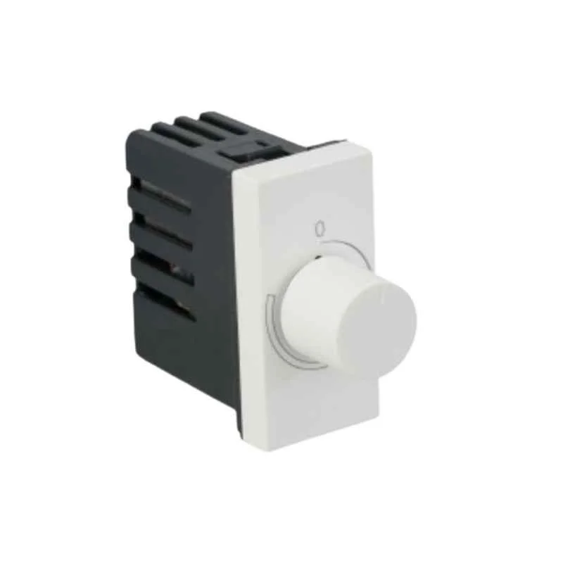 Legrand Myrius Regular 400W 1 Module White Rotary Dimmer, 6730 24