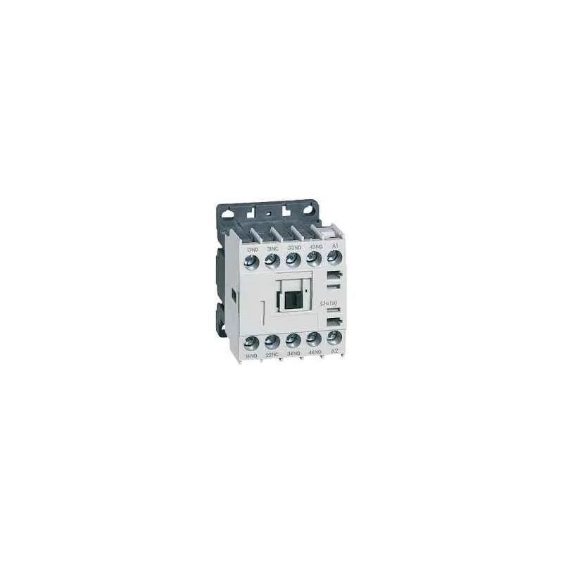 Legrand CTX鲁 Four Pole Mini Industrial Contactor without Integrated Auxiliary Contact, 4171 44, Coil Voltage: 110 VAC