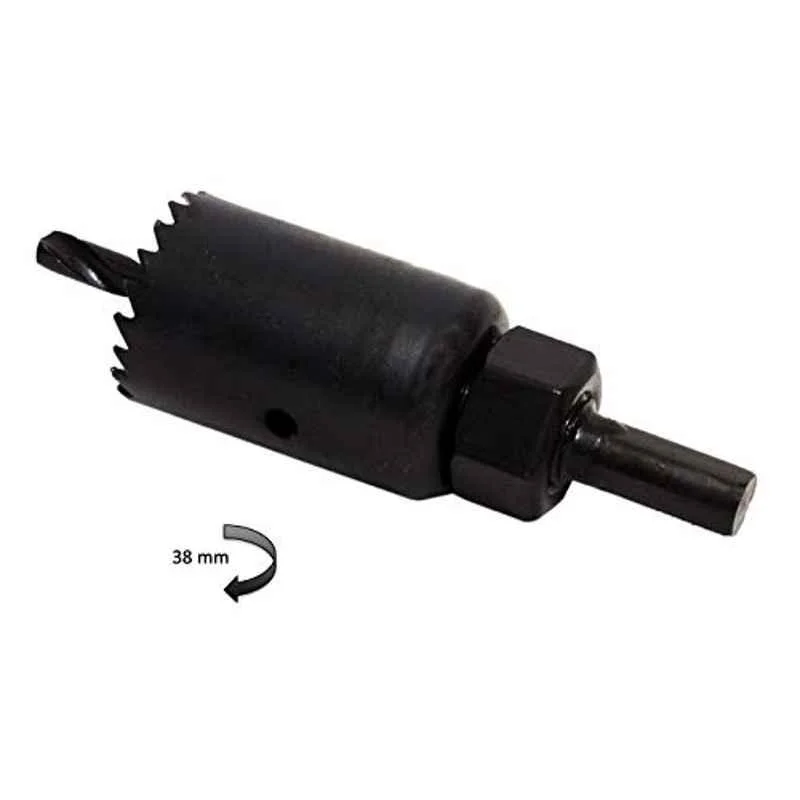 Jon Bhandari 38mm Steel Black Deep Hole Saw for Cutting & Holes on Wood, D-004