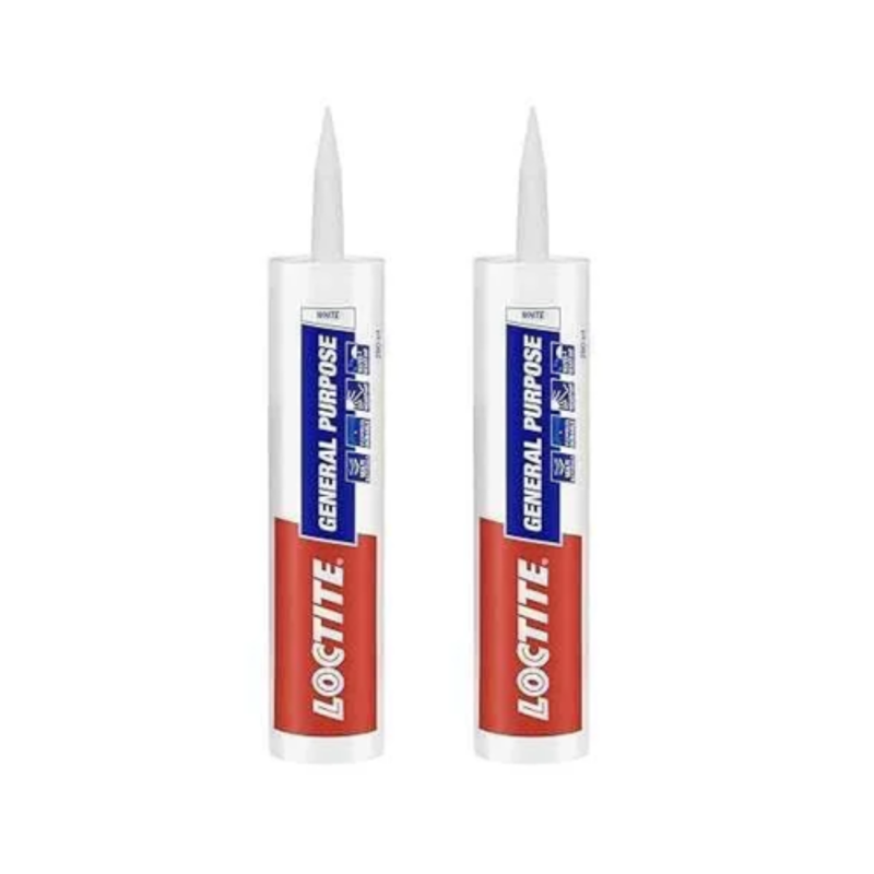 Loctite 260ml General Purpose White Silicone Sealant (Pack of 2)