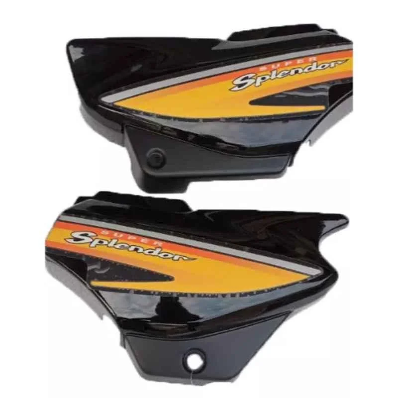 Ultra Side Panel For Super Splendor Black Yellow