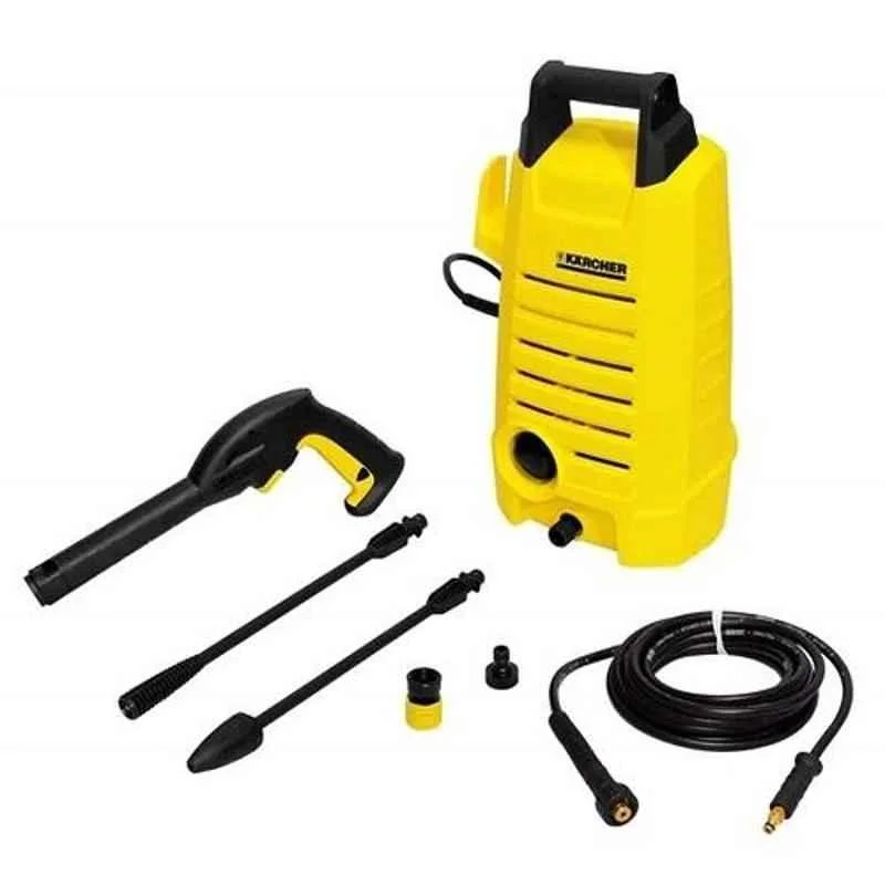 Karcher K 2.050 High Pressure Washer, Car Washer, 1300W, 100 Bar, 342 L/H Flow Rate, 3m Hose Pipe, Portable, Powerful Cleaning for Homes, Cars, Bikes, Garden, Multiple Accessories, German Tech