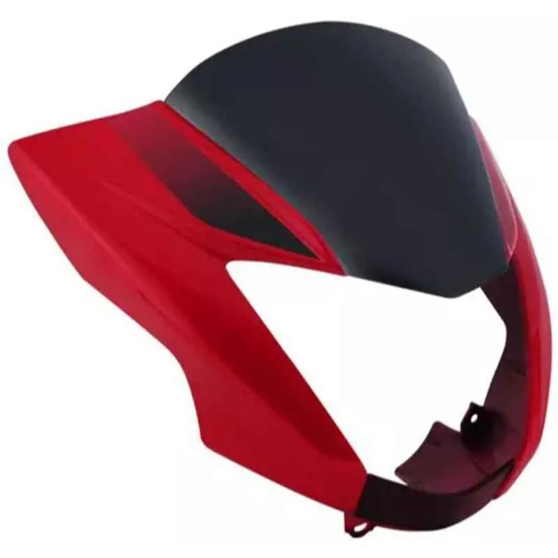 Ultra Headlight Visor for Glamour Black & Red Uf165, ULT-D238HY