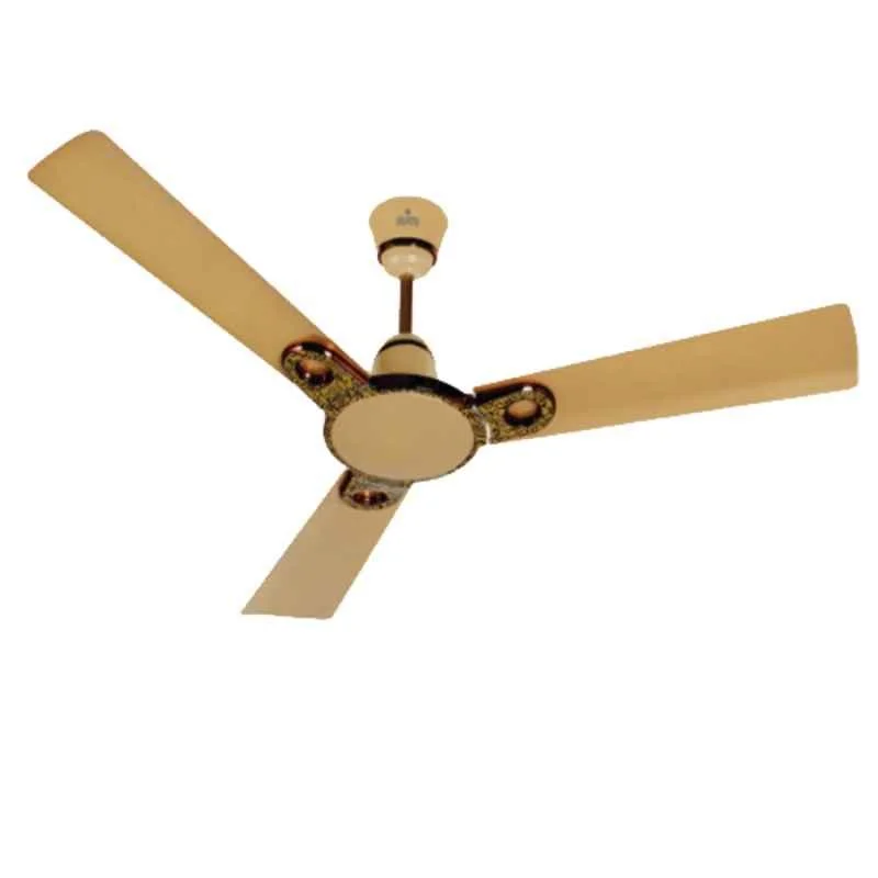 Polycab Eleganz D'Ziner Purocoat 75W 400rpm Birkin Gold Premium Ceiling Fan, FCEPRST210M, Sweep: 1200 mm
