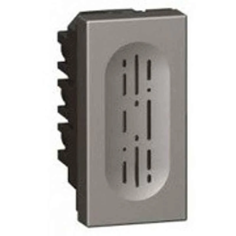 Legrand Arteor 230V 1 Module Square Magnesium Buzzer, 5736 42