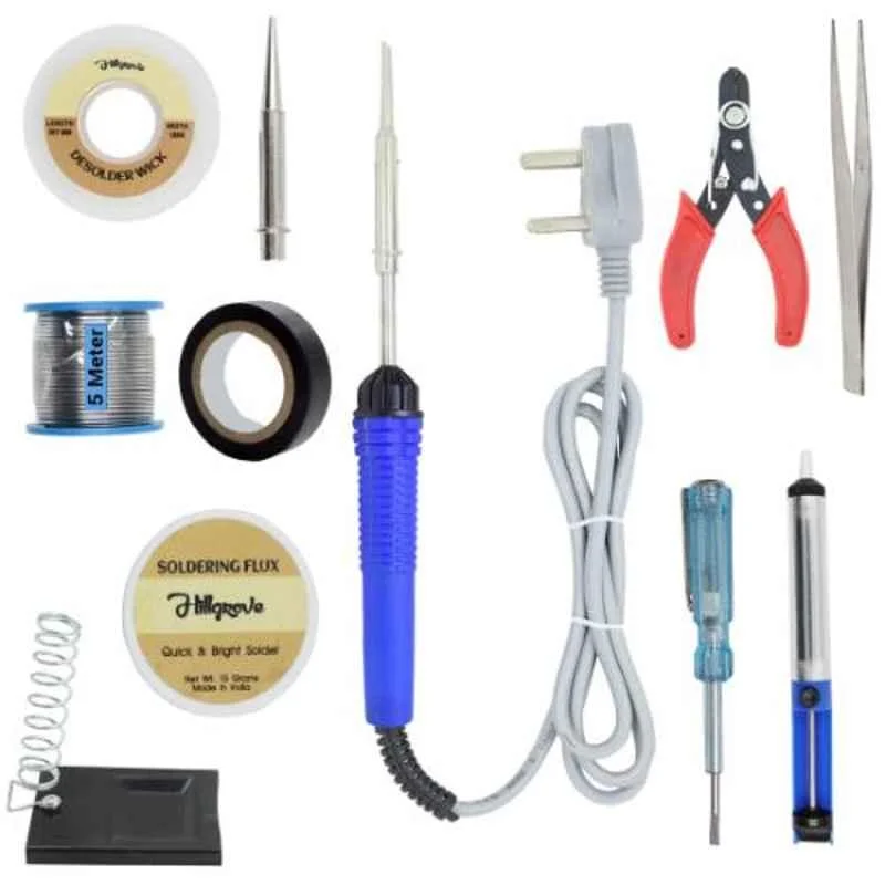 Hillgrove 11 in 1 Mobile Soldering Electronic Iron Kit, HG0061