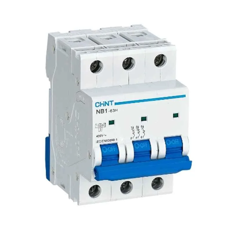 Chint eB 16A 4.5kA C-Curve Three Pole MCB, 186502