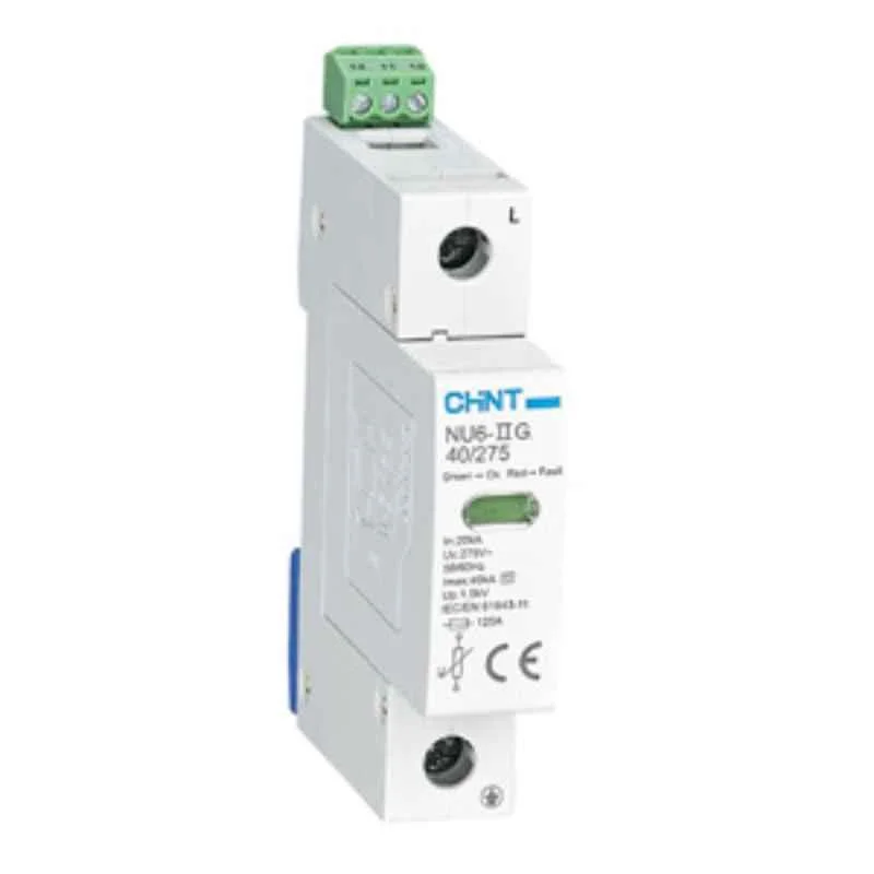 Chint NU6-IIG 100kA 385V Double Pole Surge Protection Device, 368971