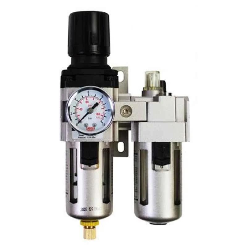 Techno 3/8 inch Airtech FRL with Gauge, BFC3000