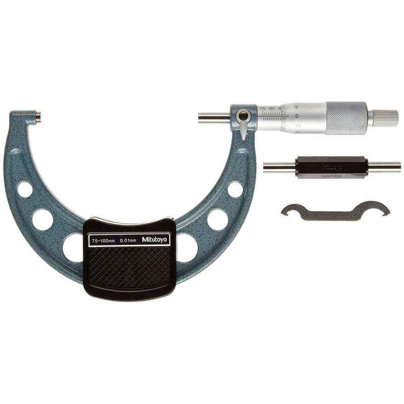 Mitutoyo Outside Micrometer, 103-140, Range: 75-100 mm