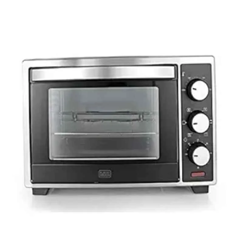 Black & Decker 19 Litre Black & Grey Oven Toaster Grill with Rotisserie & Convection for Grilling & Baking, BXT01901IN