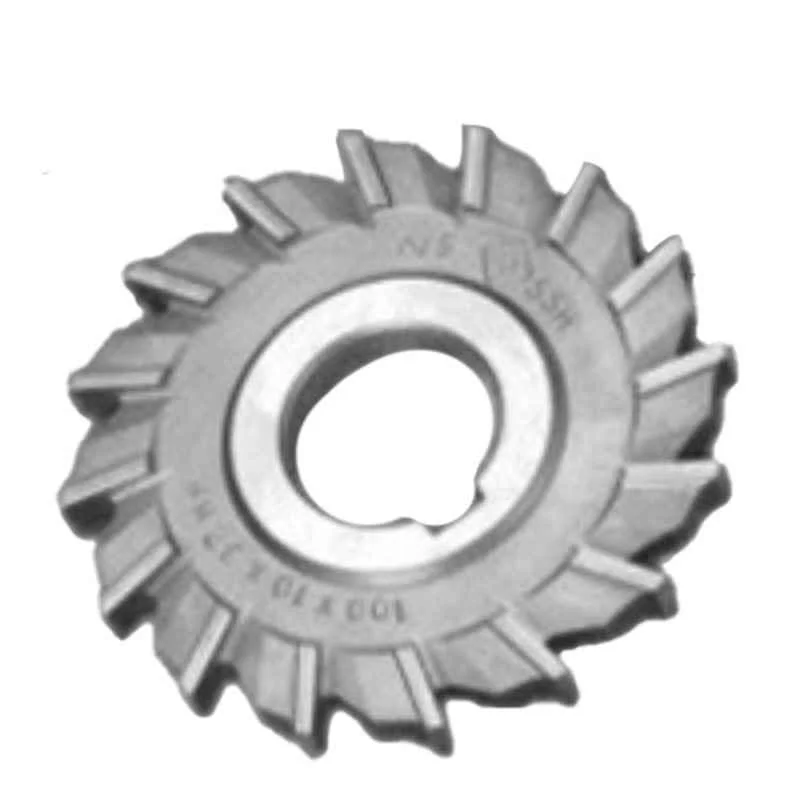 Indian Tools 125mm 8mm Straight Teeth Type-B HSS Side & Face Cutter