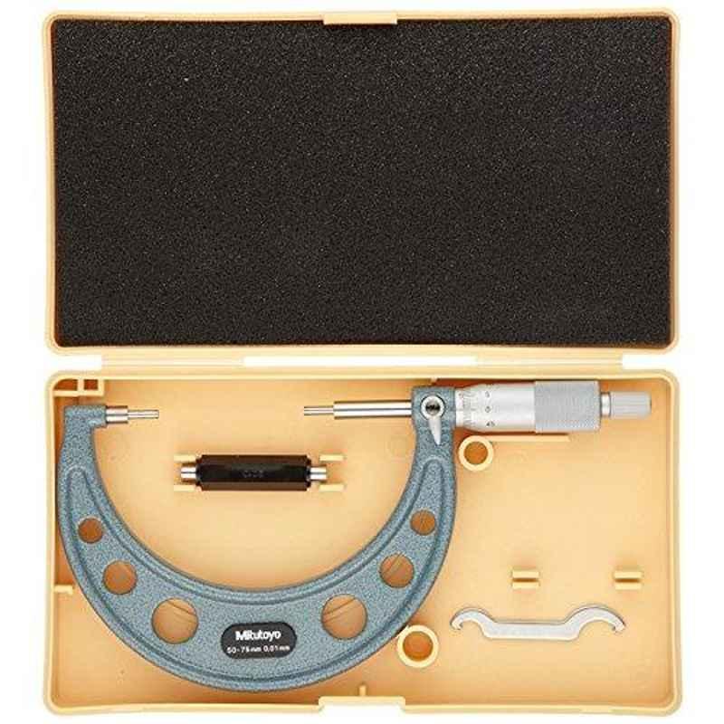 Mitutoyo 50-75mm Ratchet Stop Spline Micrometer, 115-117