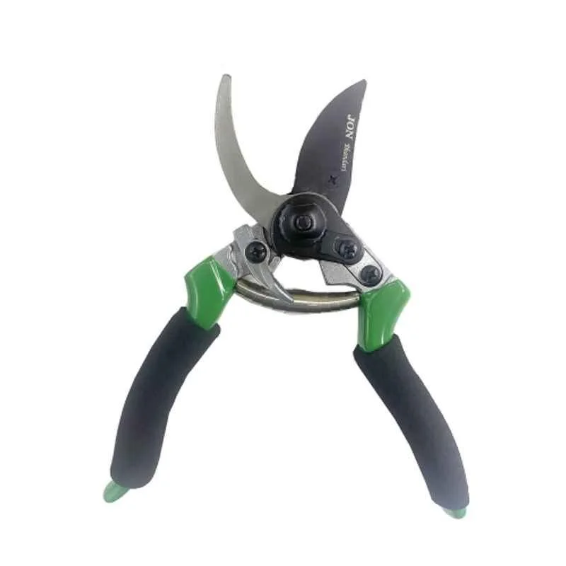 Jon Bhandari 8.5 inch Green & Black Hardened Steel Bypass Gardening Scissor for Flower & Leaf Cutter, XD-RW6K-0IHM