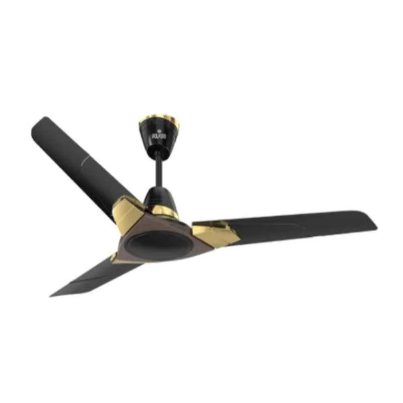 Polycab Aereo 75W 400rpm Matt Black Chocolate Gold Premium Ceiling Fan, FCEPRST262M, Sweep: 1200 mm