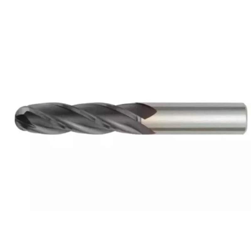 Widia 4 Flute Extra Long Length Solid Carbide Ball Nose End Mill, Cutting Dia: 10 mm