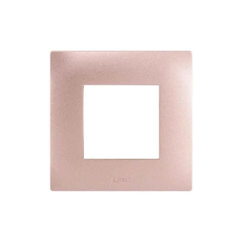 Legrand Lyncus 2 Module Alu Sunset Cover Plate with Frame, 6775 62