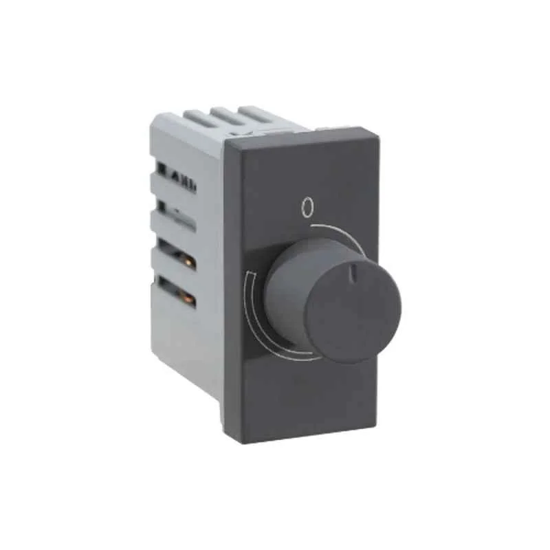 Legrand Lyncus 400W 1 Module Chic Grey Rotary Dimmer, 677436