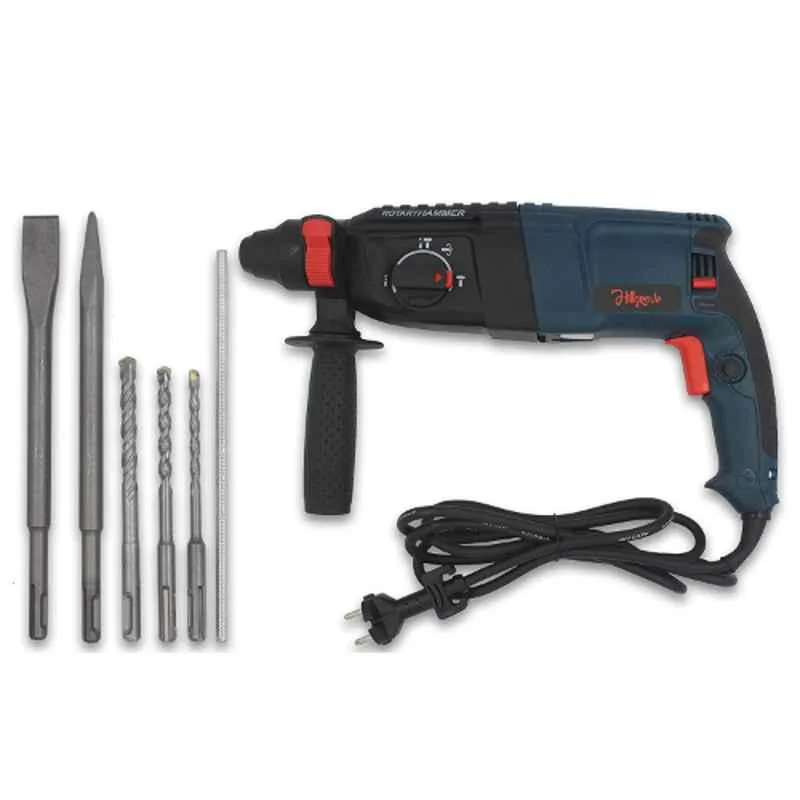 Hillgrove 1200W 26mm Rotary Hammer Drill Machine with 5 Bits, HG0081