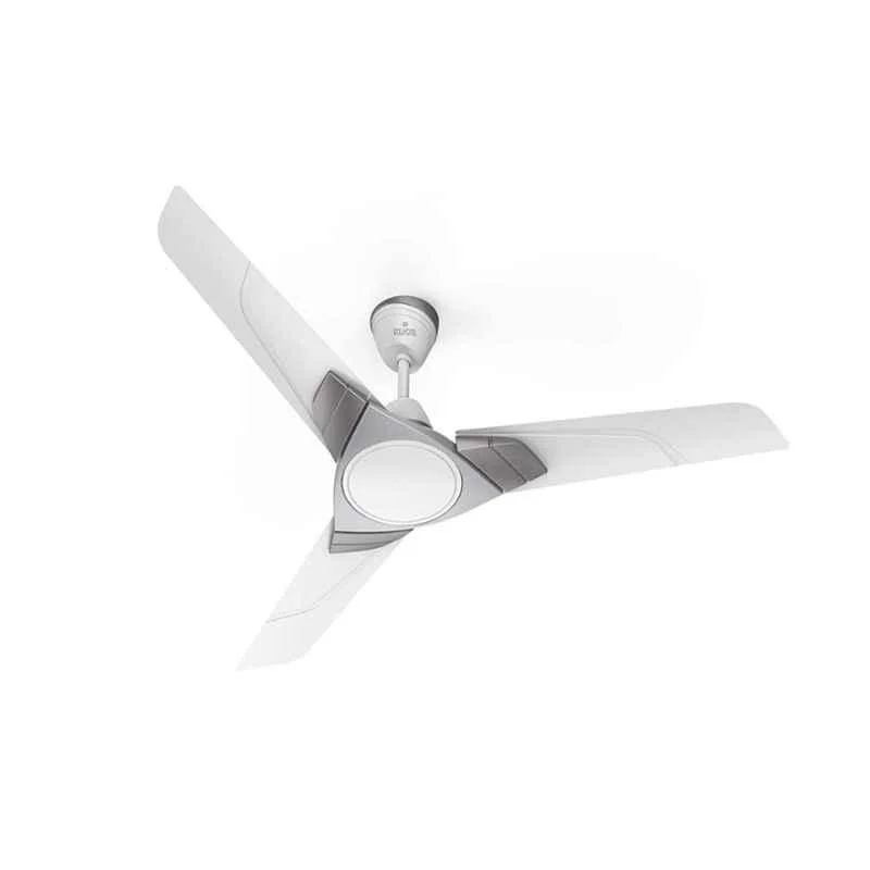 Polycab Aereo 75W 400rpm Pearl White Cloud Grey Silver BEE 3 Star Ceiling Fan, FCEPRST258M, Sweep: 1200 mm (Pack of 2)