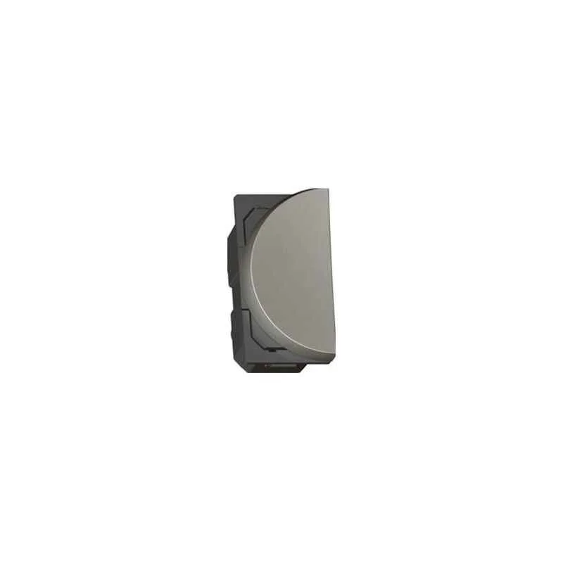 Legrand Arteor 6A 1 Way Round Magnesium Bell Push Button, 5733 96 (Pack of 10)