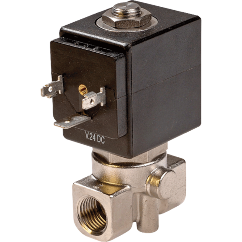 Phoenix 1/4 inch 3/2 Position Mercury & Schrader Type Direct Acting Solenoid Valve, DAV3-08