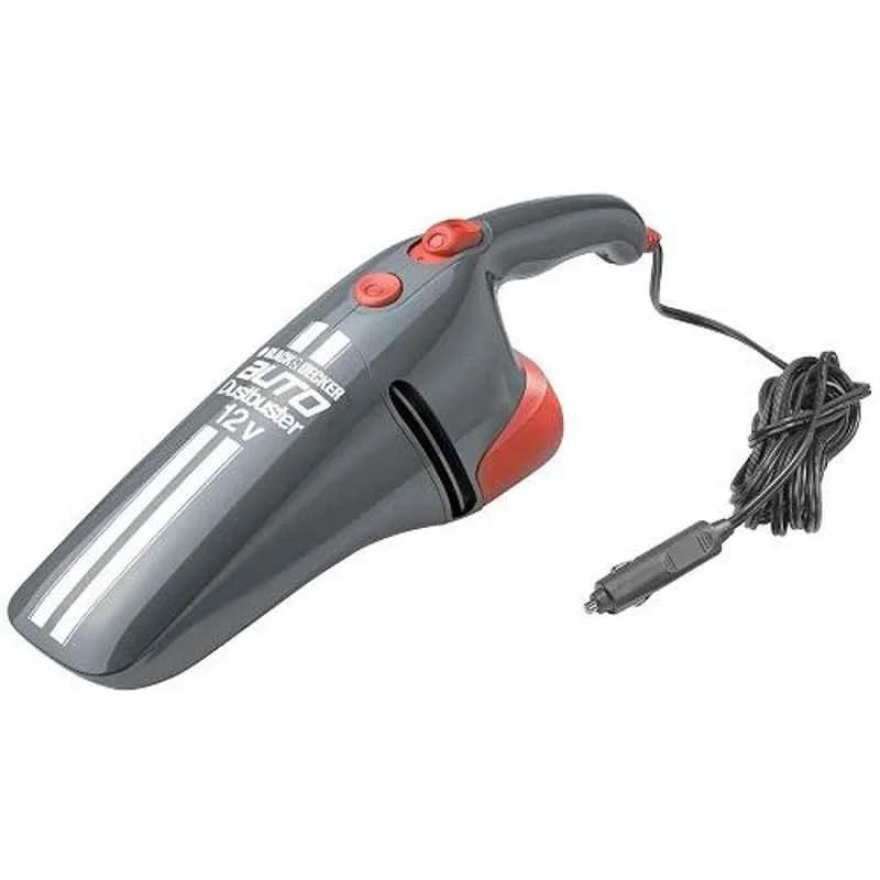 Black+Decker AV1205 12VDC Grey & Orange Powerful Vacuum Cleaner for Car