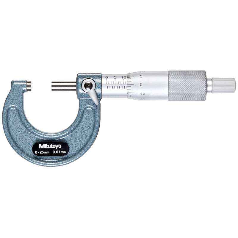 Mitutoyo Outside Micrometer, 103-137, Range: 0-25 mm