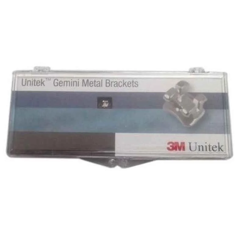 3M Unitek 20 Units SS 0.018 Gemini Twin Brackets Cuspid MBT Hook Kit, 119-143