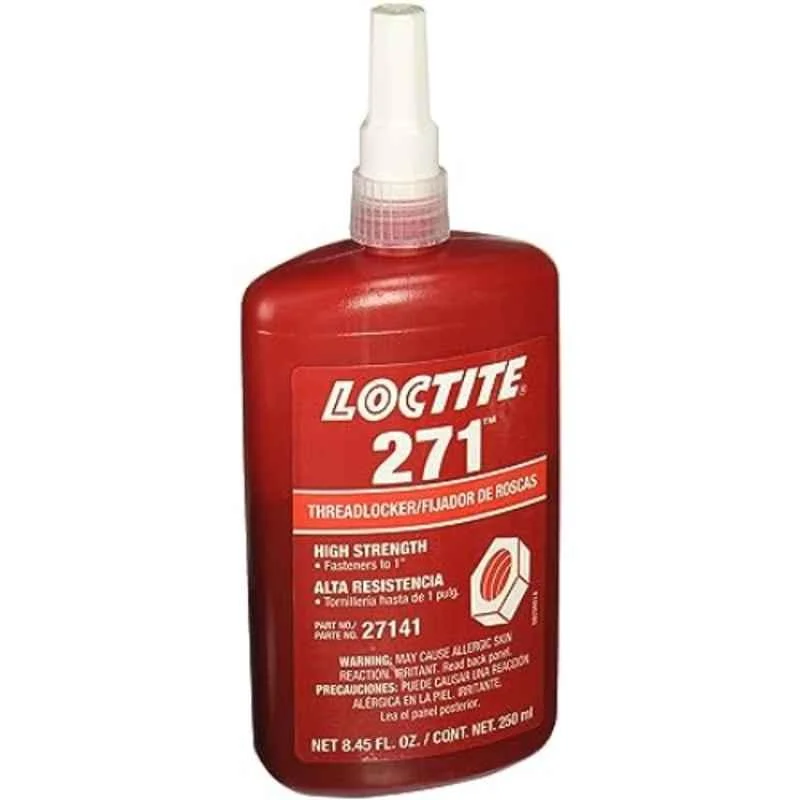 Loctite 271 Threadlocker 250ml, High Strength, Permanent Locking & Sealing, Vibration Resistant, Ideal for Engines, Pumps & Machinery