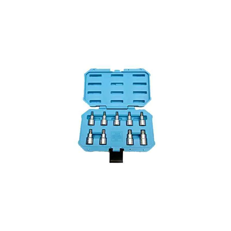 Taparia 8 Pcs 1/2 inch Square Drive Hex Bit Socket Set, SBSH8
