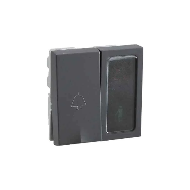 Legrand Lyncus 1+1 Module Chic Grey DND & MMR Indicator with Bell Push, 677456