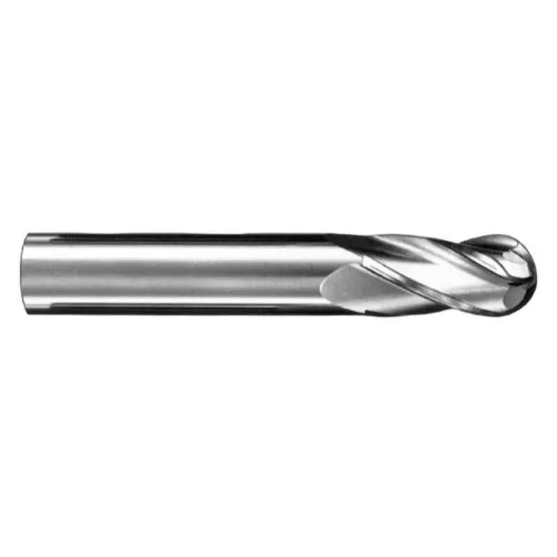 Dolphin 10mm Carbide 4 Flute Ball Nose End Mill, Flute Length: 40 mm