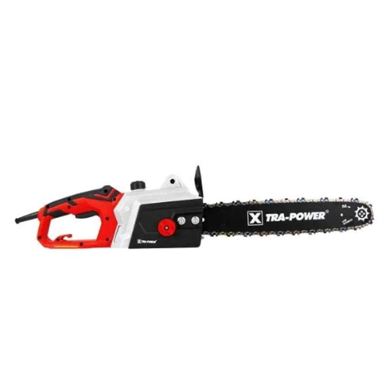 Xtra Power 1400W 16 inch Red & Black Double Insulated Electric Corded Chain Saw, XPT-568