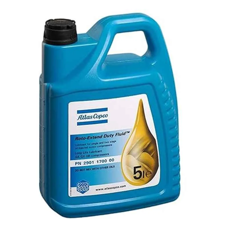 Atlas Copco Roto Xtend Duty 5 Litre Rotary Screw Compressor Oil, PN 2901 1700 00