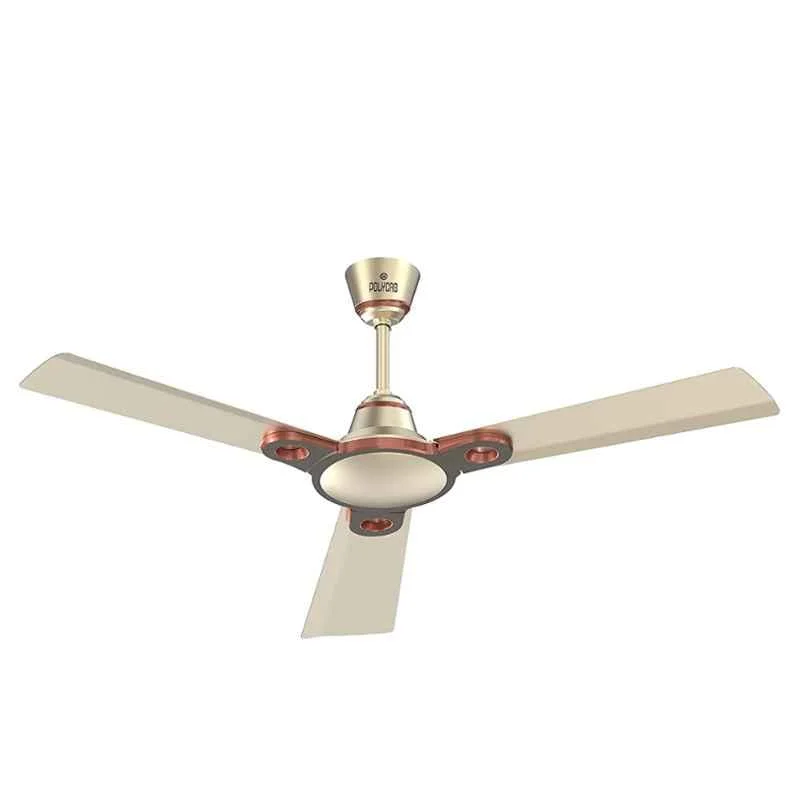 Polycab Eleganz Purocoat 75W 400rpm Pearl Gold Mist Ceiling Fan, FCEPRST206M, Sweep: 1200 mm (Pack of 2)