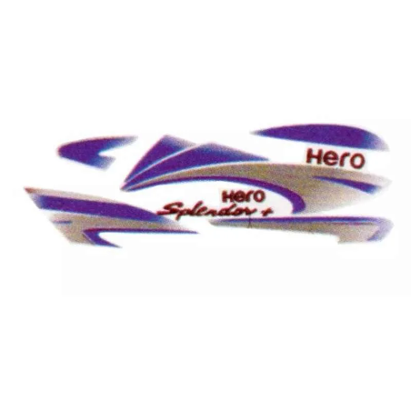 Ultra Sticker & Decal For H. Splendor Plus A/W Silver/Blue