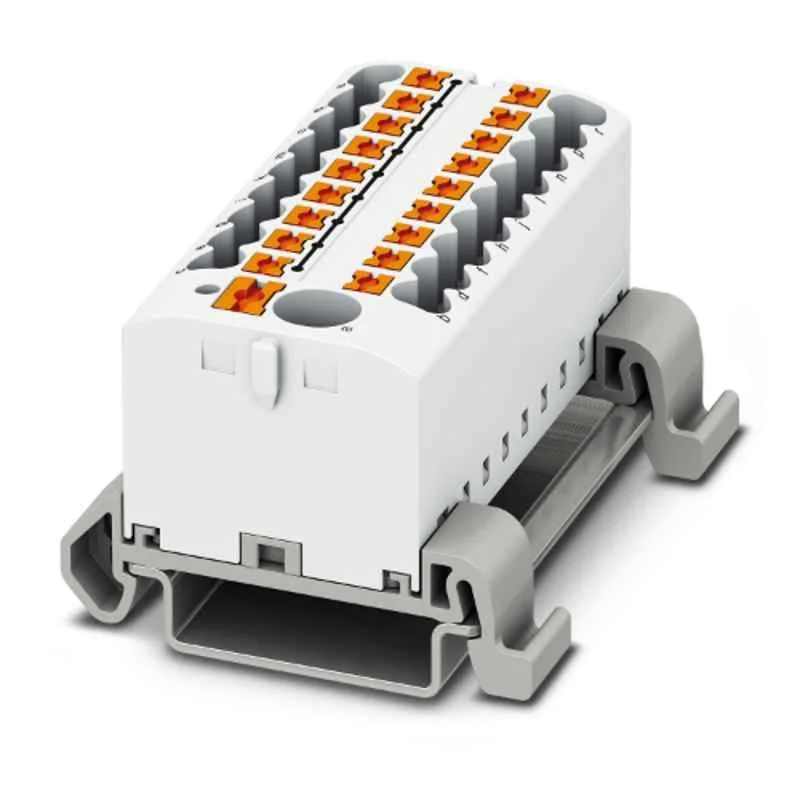 Phoenix Contact PTFIX 6/18X2,5-NS35A WH 690V Polyamide White Distribution Block, 3273254